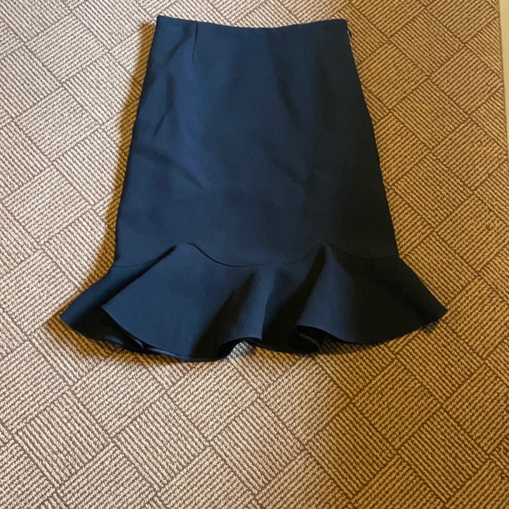 Prada skirt straight with a flounce on bottom